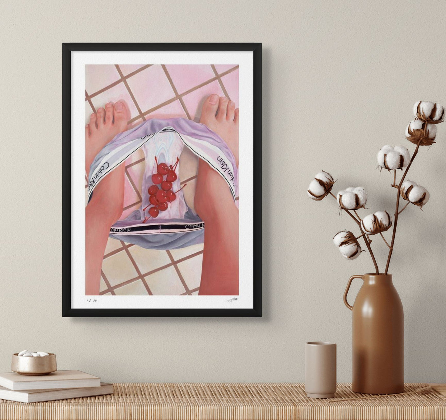 "Cherries, Period" Print