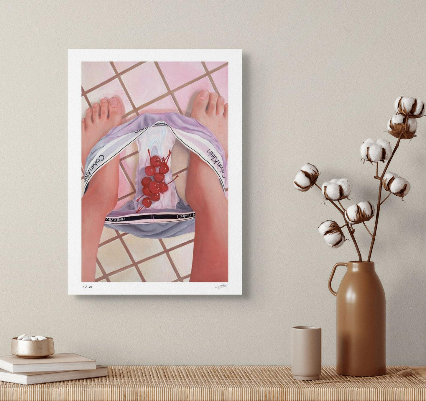 "Cherries, Period" Print