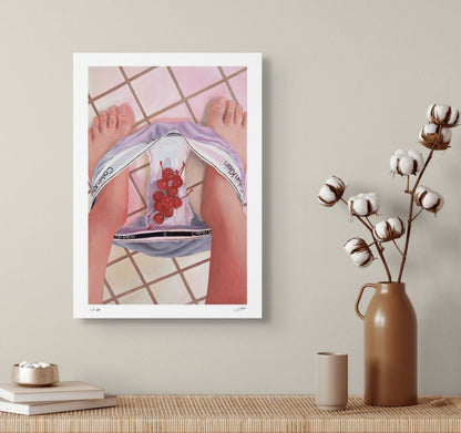 "Cherries, Period" Print